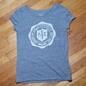 American Eagle Outfitters Gray "Favorite Tee"